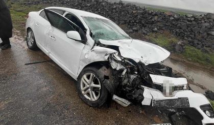 Otomobiller kafa kafaya çarpıştı: 8 yaralı