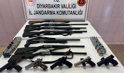 Diyarbakır’da silah kaçakçılarına operasyon