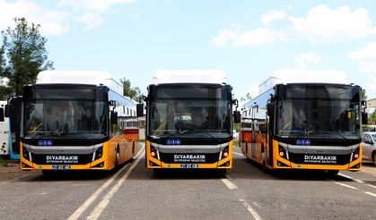 Diyarbakır’da 16 yeni otobüs hizmete başladı