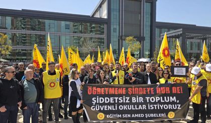 Diyarbakır’da öğretmenler grevde