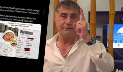 Diyarbakır’da ilginç isim tercihi: Baba Oğluna “Sedat Peker K.” adını verdi