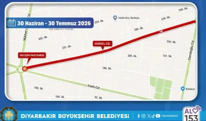 Diyarbakır’ın o caddesi 1 ay boyunca trafiğe kapanıyor!
