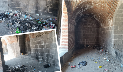 Diyarbakır’da Tarihi Ben-u Sen Burcu’nda içler acısı manzara!