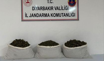 Diyarbakır'da 107 kilo esrar ele geçirildi