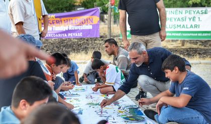 Diyarbakır’da çocuklar barış ve Amedspor sevgisini resmettiler