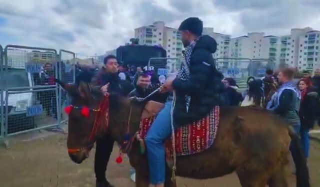 Diyarbakır’da Nevroz görüntüleri | Atıyla alana girmeye çalıştı