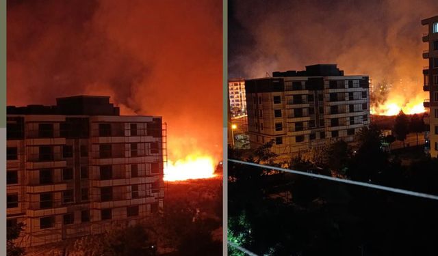 Diyarbakır’da anız yangını paniği