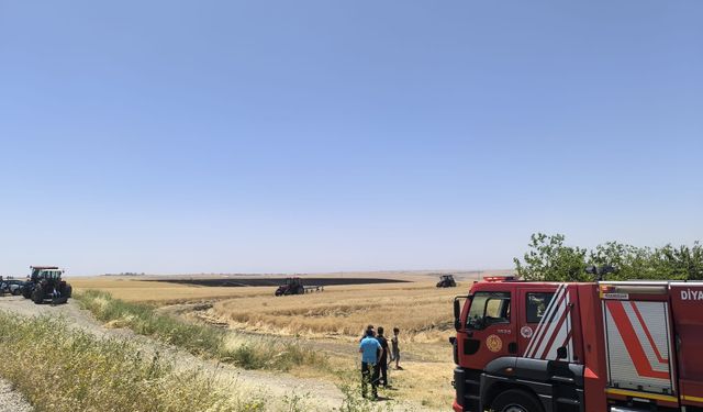 Diyarbakır Kocaköy’de korkutan yangın 1500 dönüm ekin kül oldu!