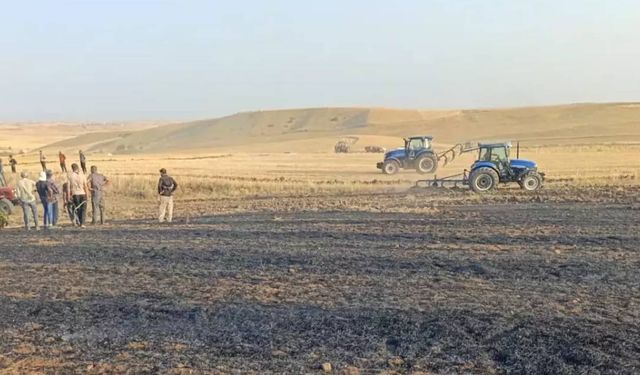 Diyarbakır’da anız yangını 30 dönüm araziyi kül etti