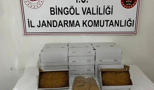 Bingöl'de kenevir ve kaçak tütün ele geçirildi