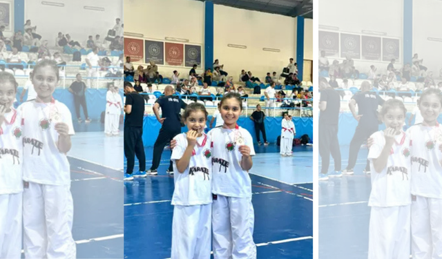 Minik karateciler Çermik’ten madalyayla döndü