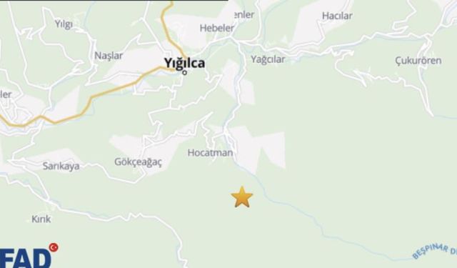 Düzce'de deprem oldu