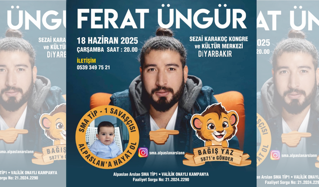 Ferat Üngür, SMA Hastası Alpaslan için sahnede...