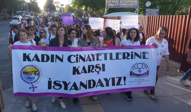 Kadın cinayetlerine karşı Diyarbakır’da ortak ses