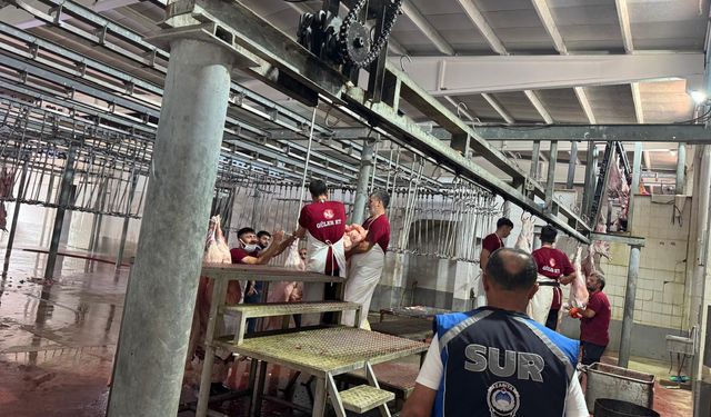 Diyarbakır'da  kurban kesim yerlerine denetim!