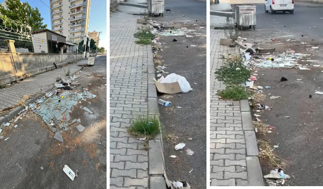 Diyarbakır Yenişehir'de çöp tepkisi!