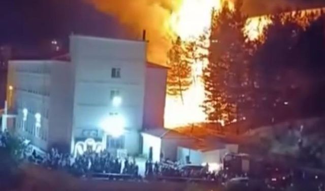 Siirt'te düğünde atılan havai fişek yangına neden oldu