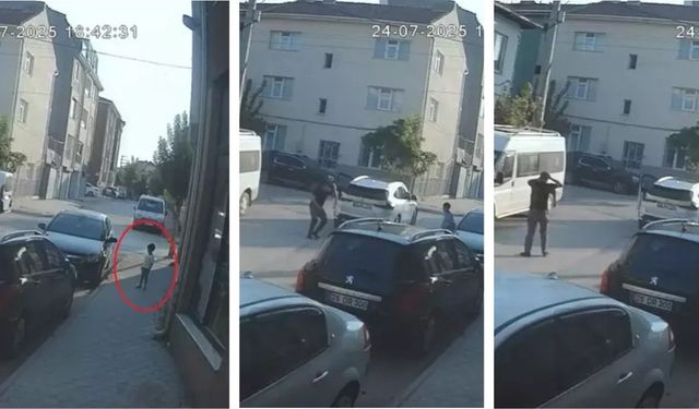 Cipin çarptığı çocuk öldü; Kaza anı kamerada