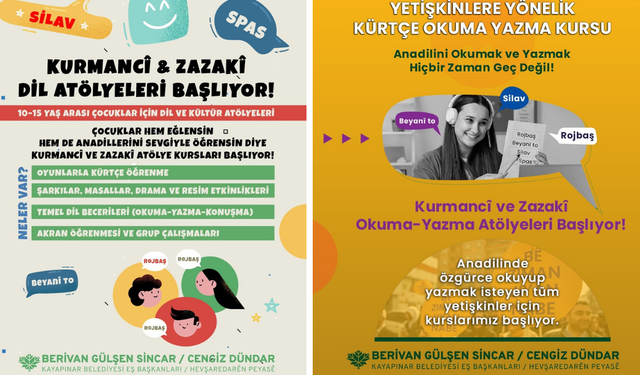Diyarbakır’da Kürtçe ve Zazaca kursları başlıyor