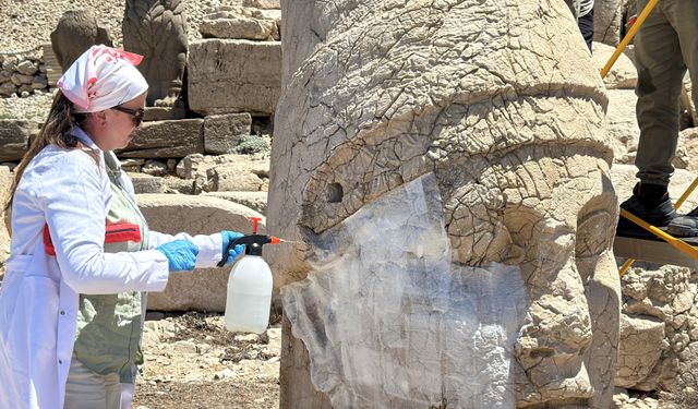 Nemrut Dağı'ndaki simge eserler nano kireçle korunacak