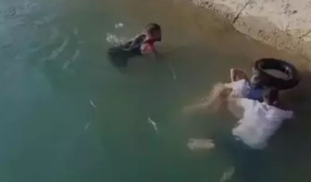 Sulama kanalına düşen çocuğu vatandaşlar kurtardı