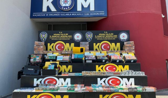 Kaynak makinelerinden kaçak sigaralar çıktı