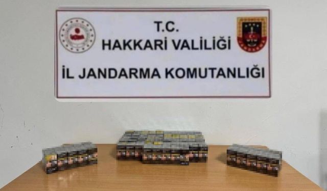Hakkari’de kaçak sigara operasyonu