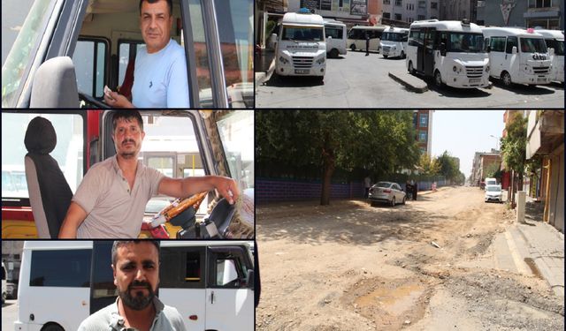 Bozuk yollar minibüsleri her ay sanayiye sürüklüyor