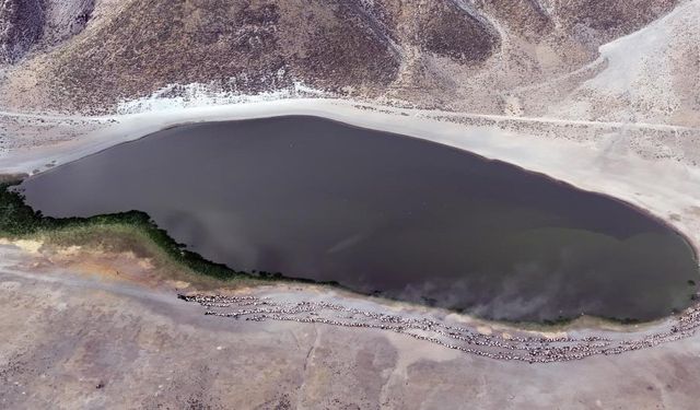 Nemrut'ta toz bulutu içinde görsel şölen