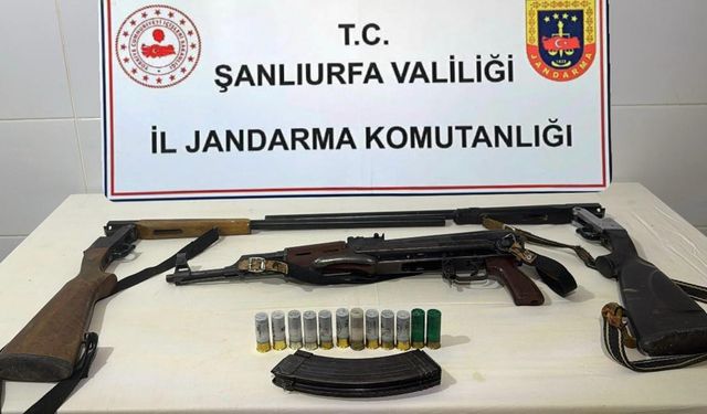 Şanlıurfa’da ruhsatsız silah operasyonu