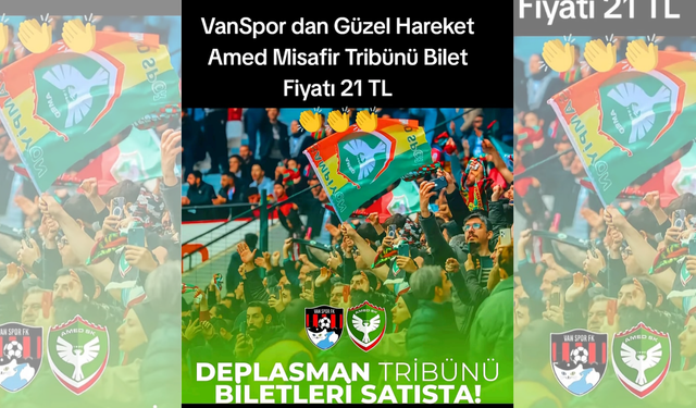 Amedspor, Vanspor deplasmanında “Kardeşlik Maçı”: Bilet fiyatlarına özel indirim