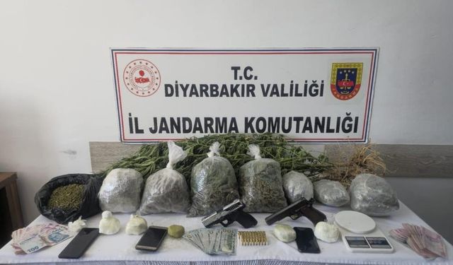 Diyarbakır’da 45 kilo esrar ele geçirildi