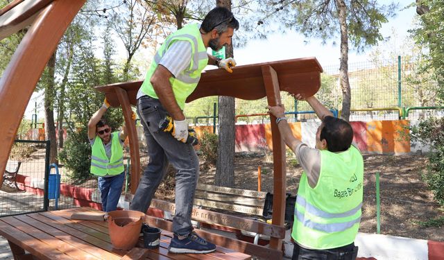 Diyarbakır’da kent mobilyalarıyla yeni dinlenme alanları