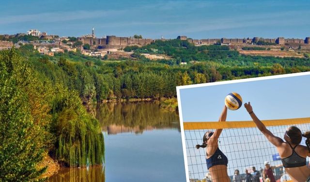 Denizi olmayan Diyarbakır’da plaj voleybolu şenliği