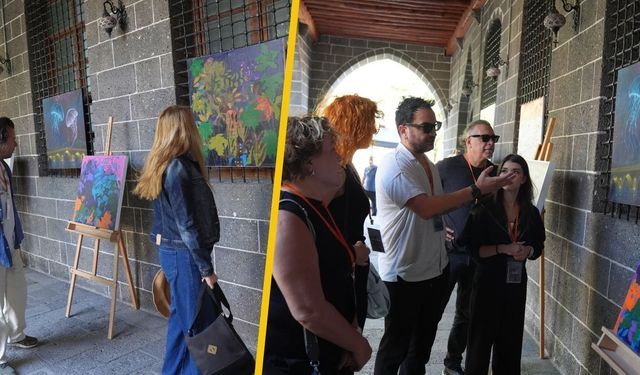 3 ülkeden 7 ressam hazırladı; "Mezopotamya'nın İzleri" Diyarbakır'da