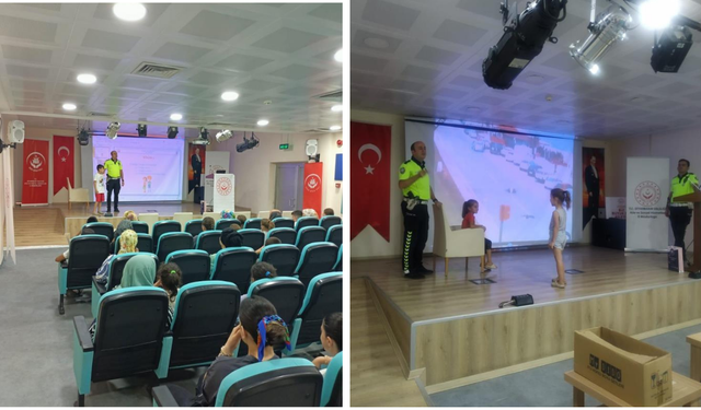 Diyarbakır'da trafik polislerinden öğrenciler ve velilere eğitim