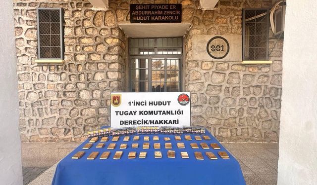 Kaçak altın ve sigara operasyonu
