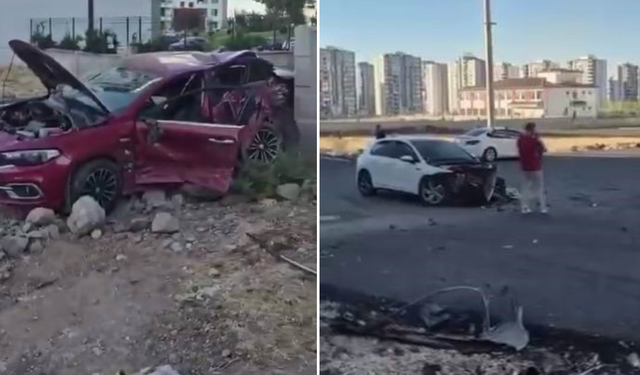 Diyarbakır’da iki araç çarpıştı: Yaralılar var