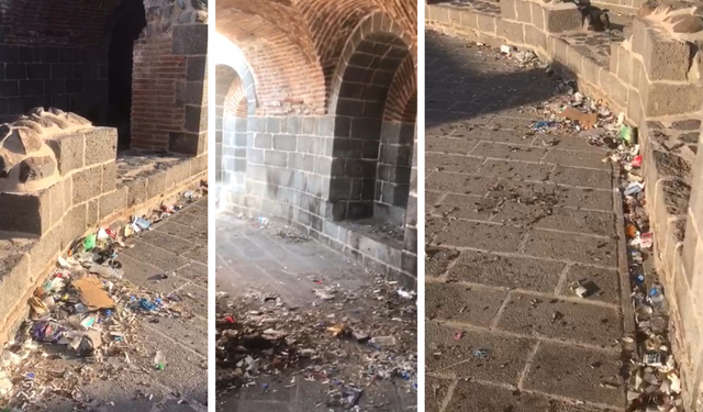 Diyarbakır Benusen Burcu çöplerle doldu