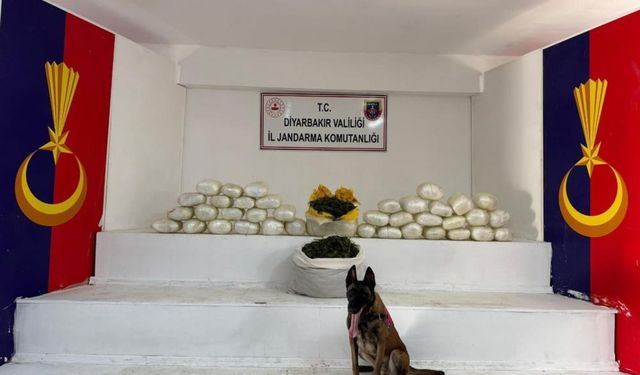Diyarbakır'da 105 kilo uyuşturucu ele geçirildi