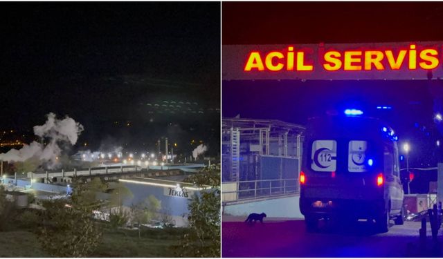 Fabrikada gaz sızıntısı; 32 işçi hastanelik oldu