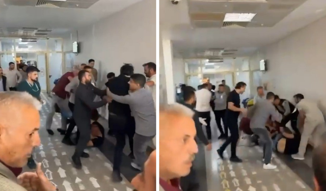Hastane acilinde tekme tokatlı kavga