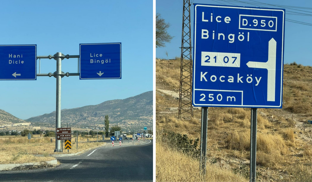 Diyarbakır’ın Kulp ilçesi haritada var, tabelada yok!