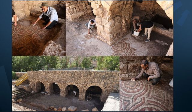 Mardin’de 1500 yıllık mozaik ortaya çıktı
