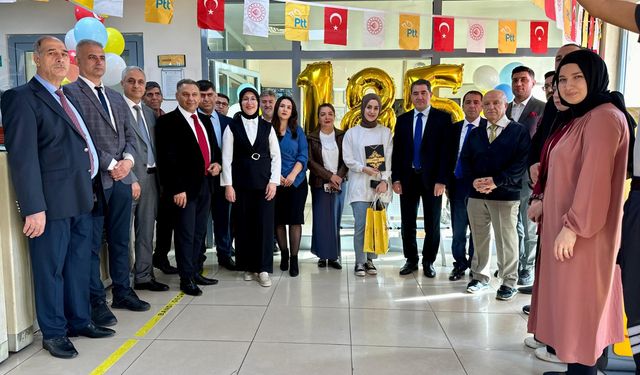 Diyarbakır PTT 185’inci yılında 185’inci müşteriye hediye verdi