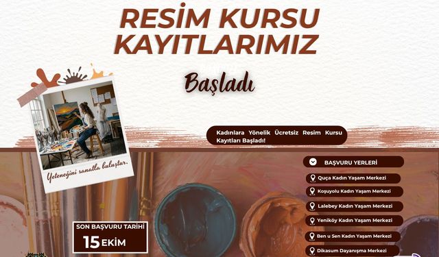 Diyarbakır’da kadınlara ücretsiz resim kursu