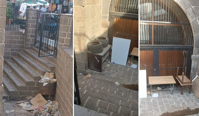 Diyarbakır Surlarına yakışmayan görüntü; Dağkapı Burcu çöpten geçilmiyor