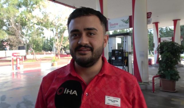 Video çekmek isterken 10 TL'sini kargaya kaptırdı