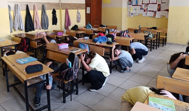 Okullarda afet  tatbikatı yapılacak