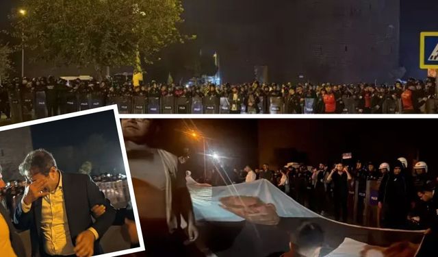 Diyarbakır'da "Öcalan'a özgürlük" yürüyüşüne biber gazlı müdahale